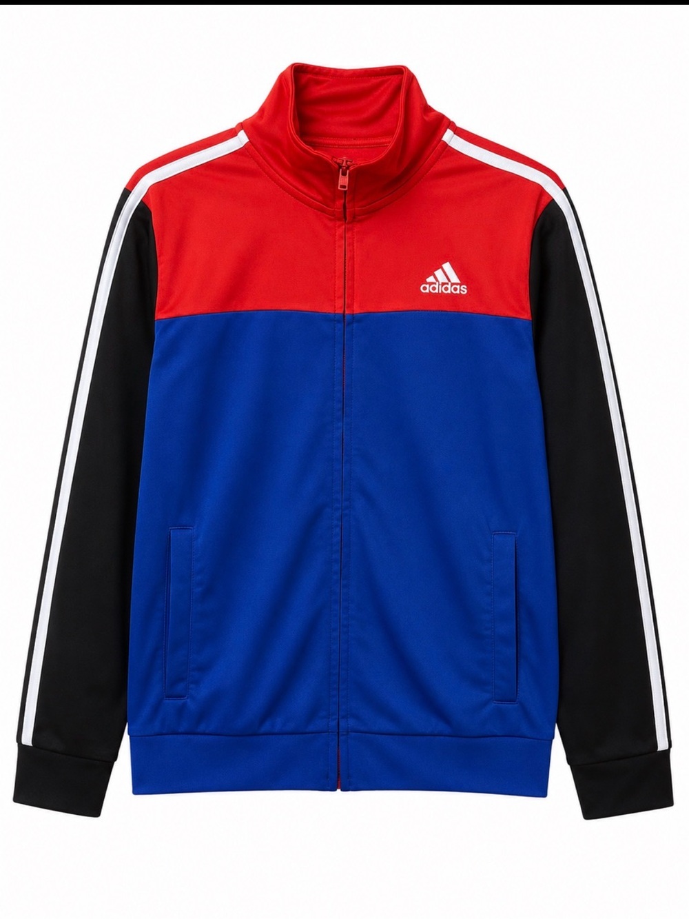 Kids adidas Red, Blue & Black Colorblock Track Jacket
